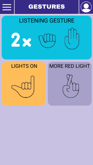 Hands4Lights Gestures